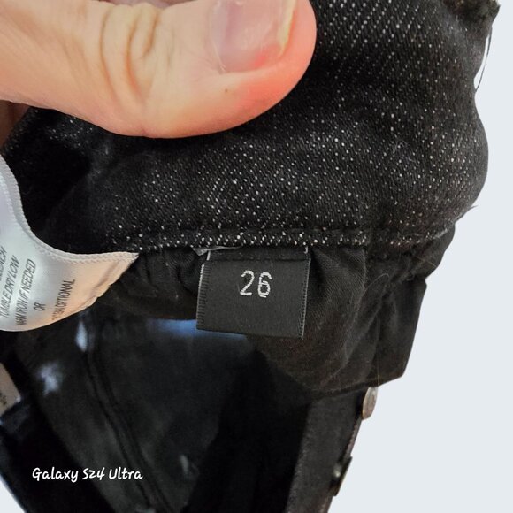 Flying Monkey Womens Black Flare Jeans with Button Zipper High rise Size 29 - Picture 11 of 11